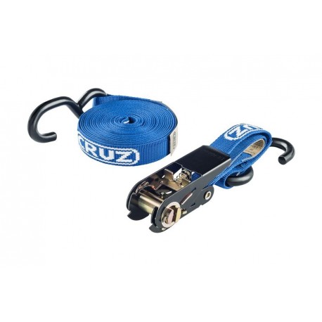 CRUZ Ratchet Strap - one x 5m strap with S-hooks